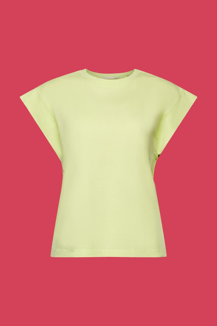 T-shirt a maniche corte a pipistrello, LIME YELLOW, detail image number 5