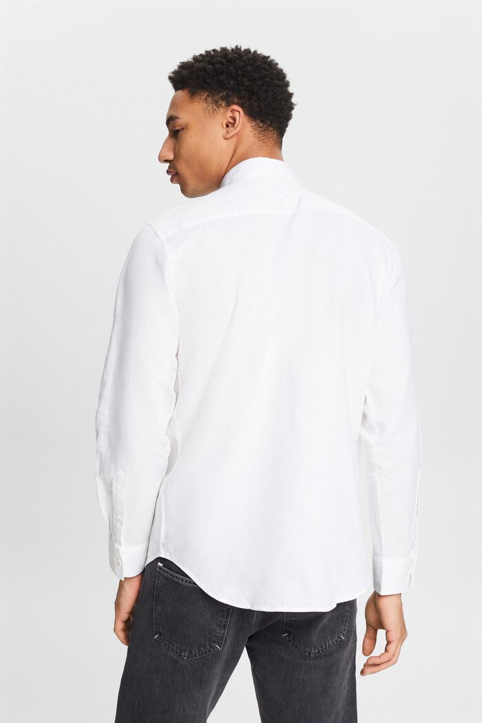 Camicia a maniche lunghe, WHITE, detail image number 2