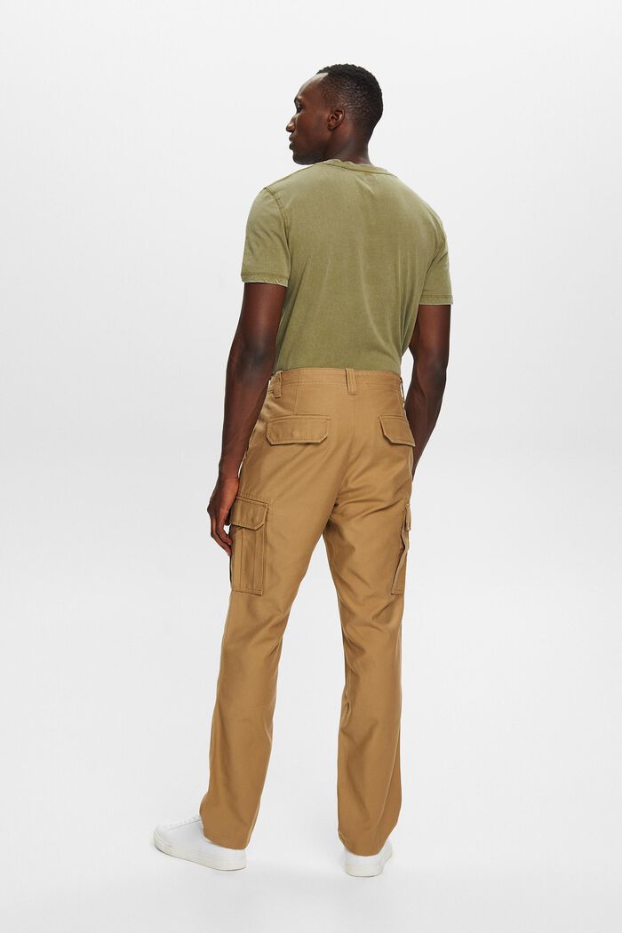 Pantaloni cargo in cotone, CAMEL, detail image number 3