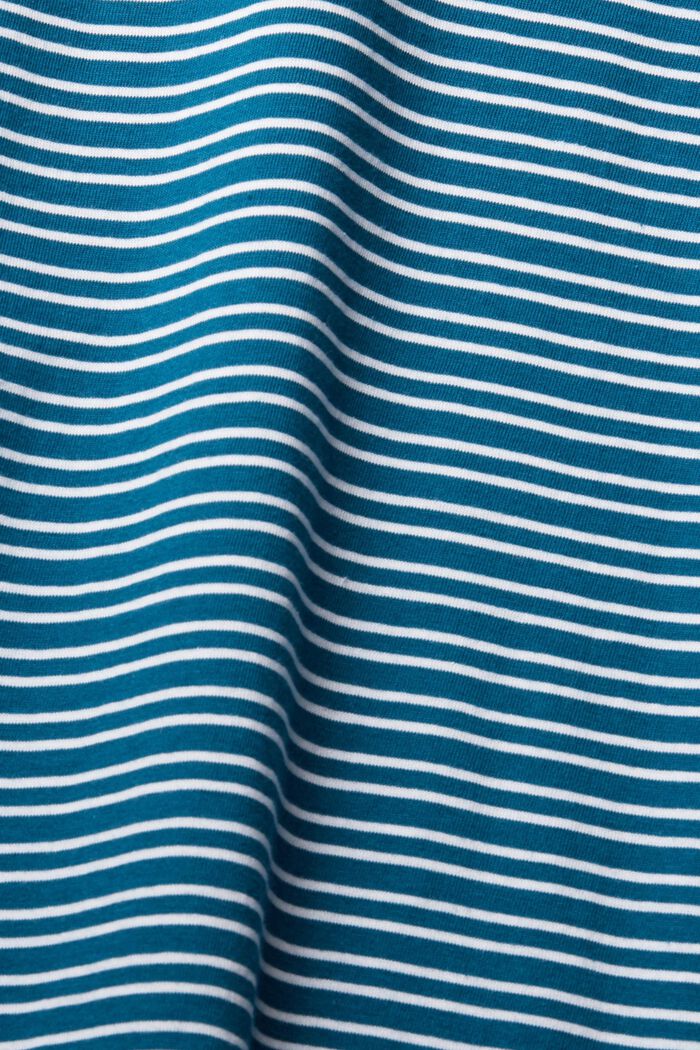 T-shirt in jersey, 100% cotone, PETROL BLUE, detail image number 1