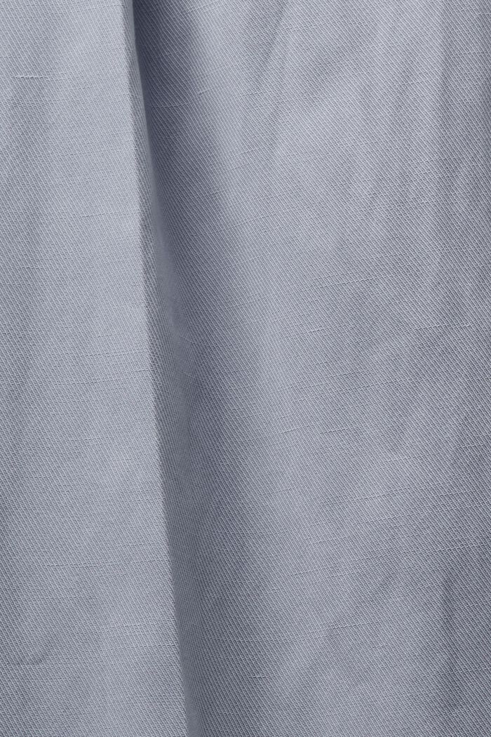 Pantaloni culotte a gamba larga a vita alta, LIGHT BLUE LAVENDER, detail image number 6