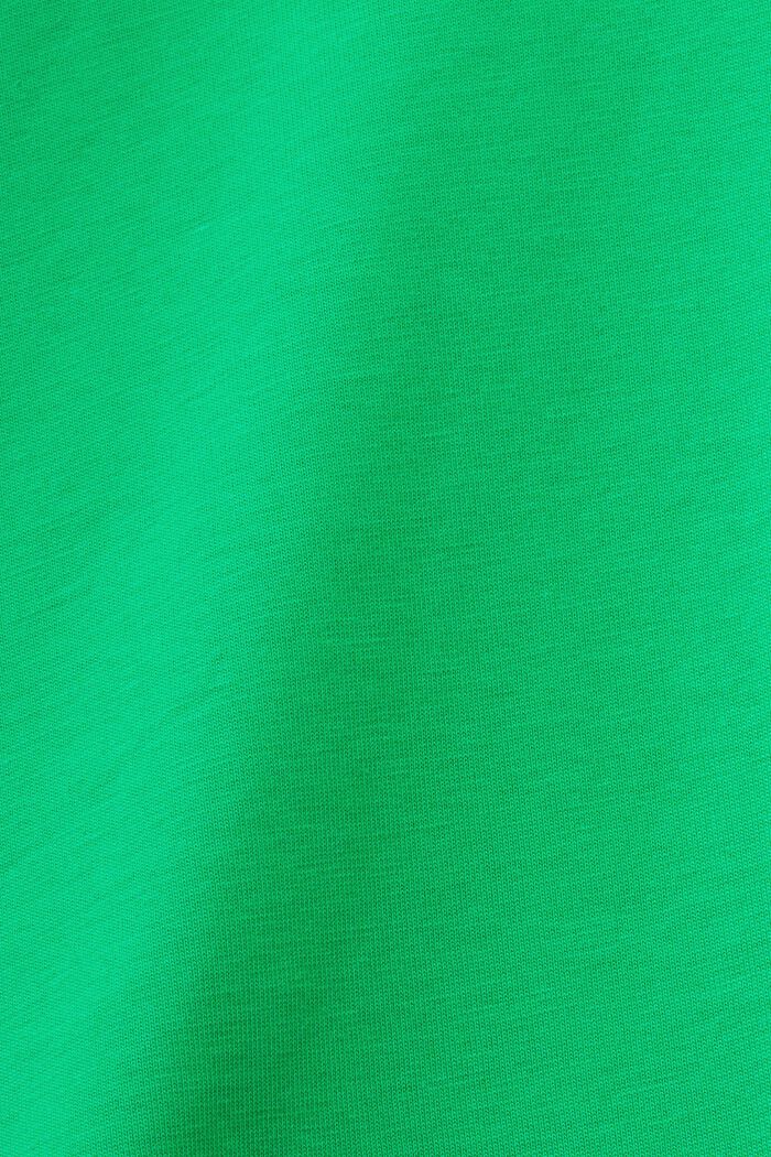 T-shirt girocollo in jersey di cotone Pima, GREEN, detail image number 6