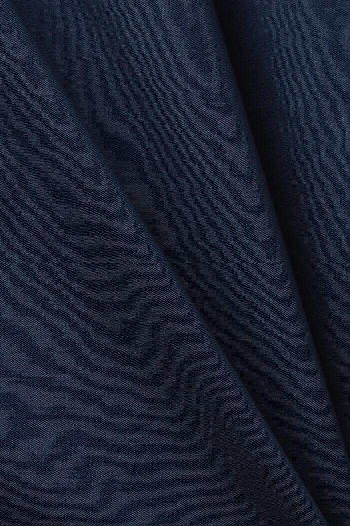 Blusa in popeline, 100% cotone, PETROL BLUE, detail image number 5