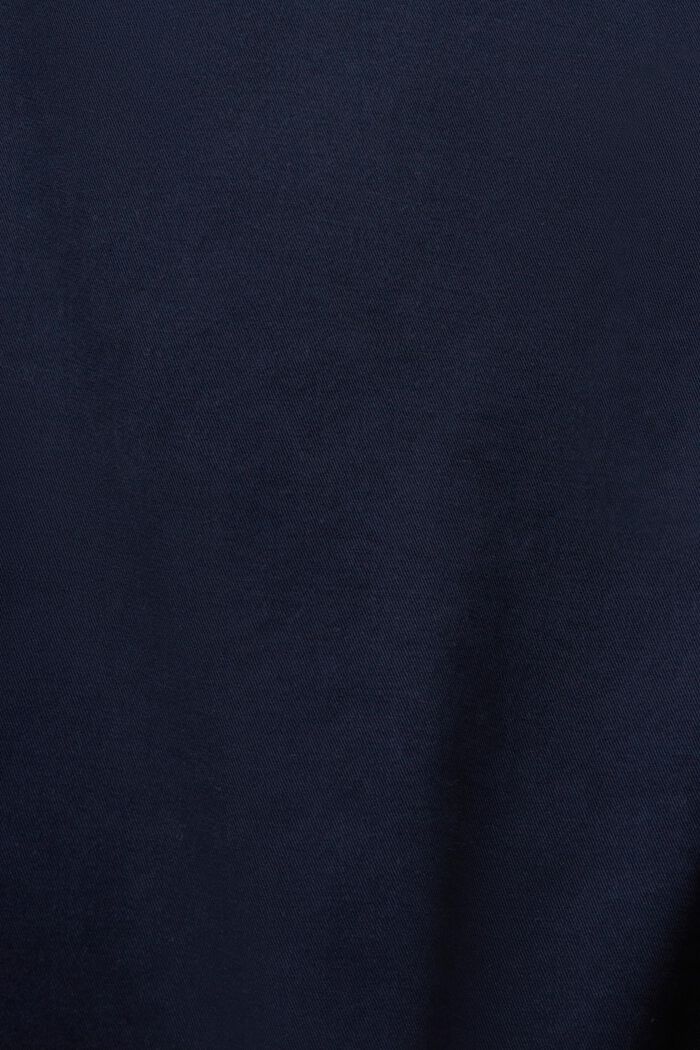 Chino a gamba dritta in twill di cotone, NAVY, detail image number 6