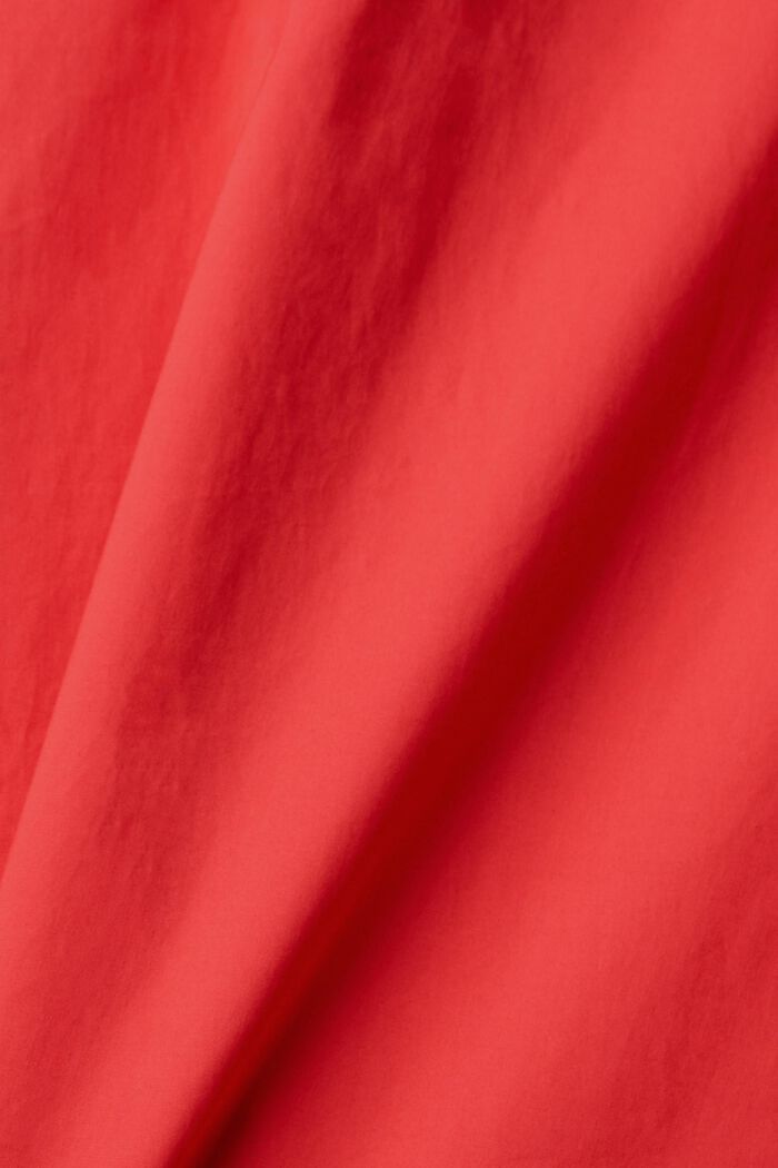 Camicia blusata in popeline, RED, detail image number 5