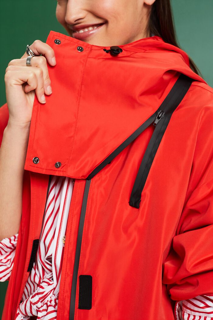 Cappotto con cappuccio rimovibile, RED, detail image number 3