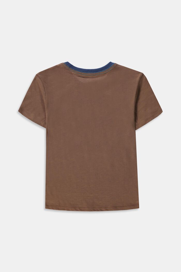 T-shirt con stampa in 100% cotone, TAUPE, detail image number 1