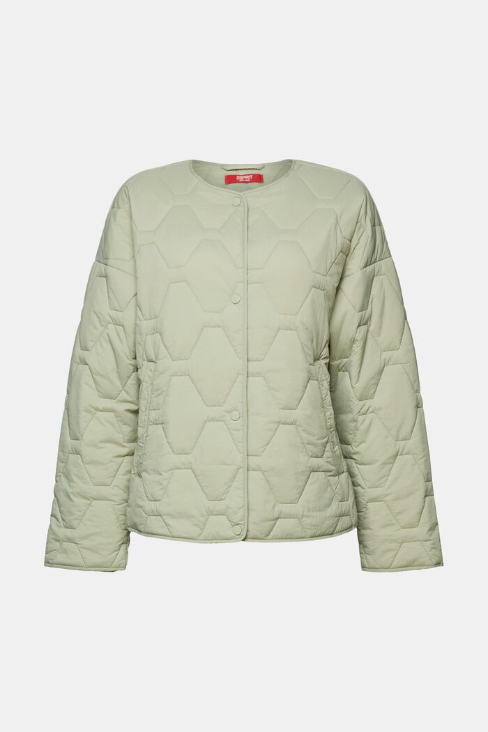 Riciclato: giacca trapuntata leggera, DUSTY GREEN, detail image number 5
