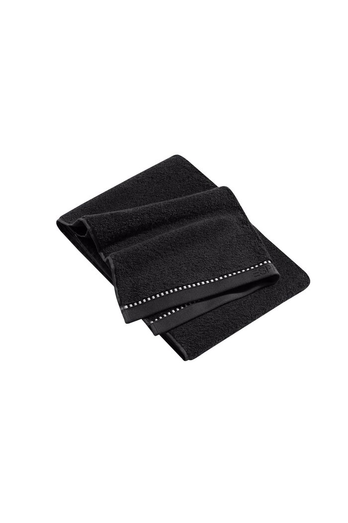 Con TENCEL™: set di asciugamani in spugna, BLACK, detail image number 6