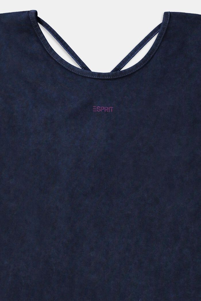 T-shirt con effetto lavato, BLUE DARK WASHED, detail image number 2