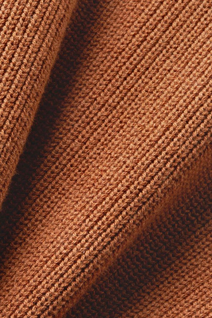 Pullover in misto cashmere con laccetti decorativi, TOFFEE, detail image number 6