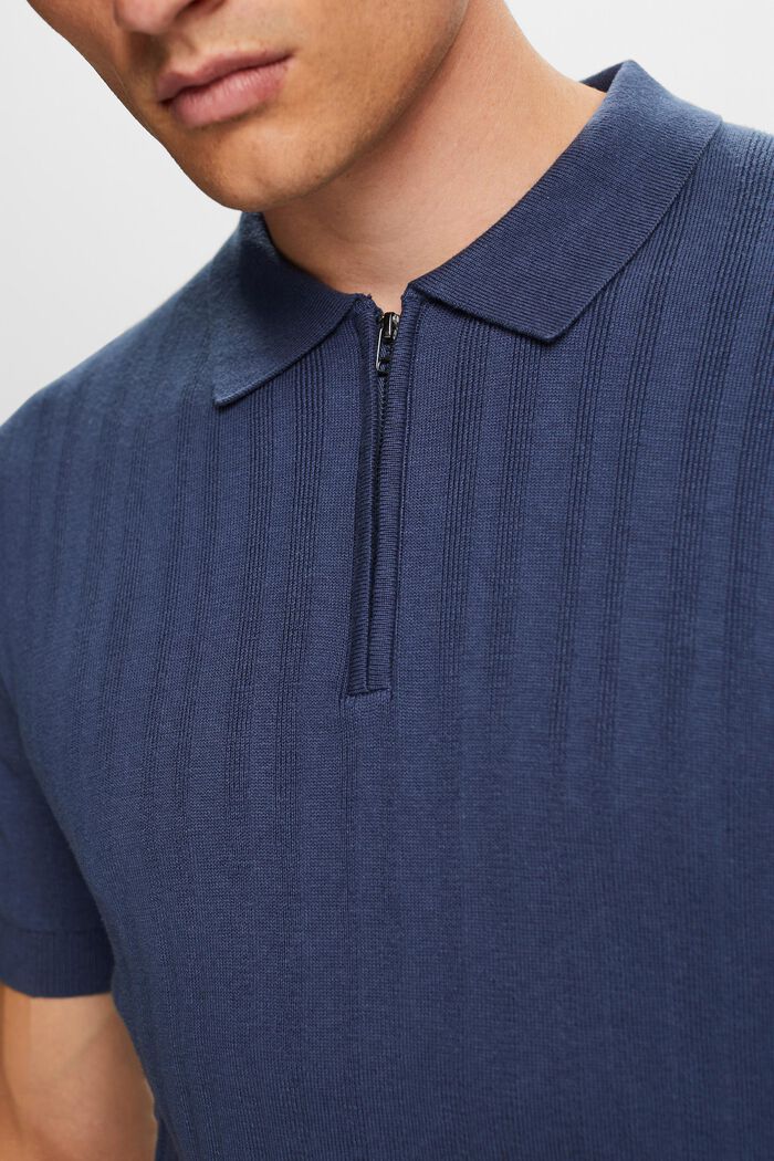 Camicia polo Slim Fit, GREY BLUE, detail image number 2
