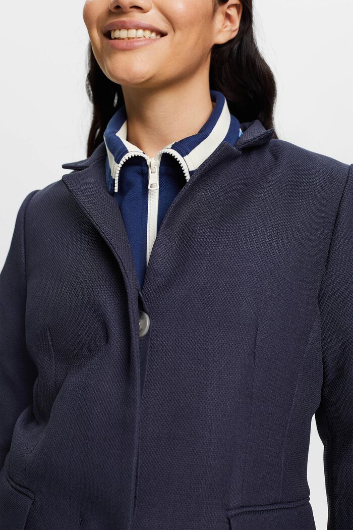 Cappotto con collo a revers, NAVY, detail image number 2
