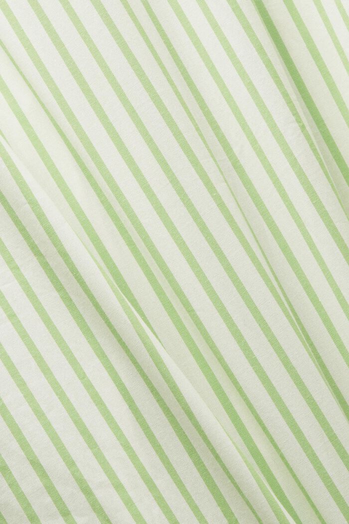 Abito camicia in popeline a righe, GREEN, detail image number 5