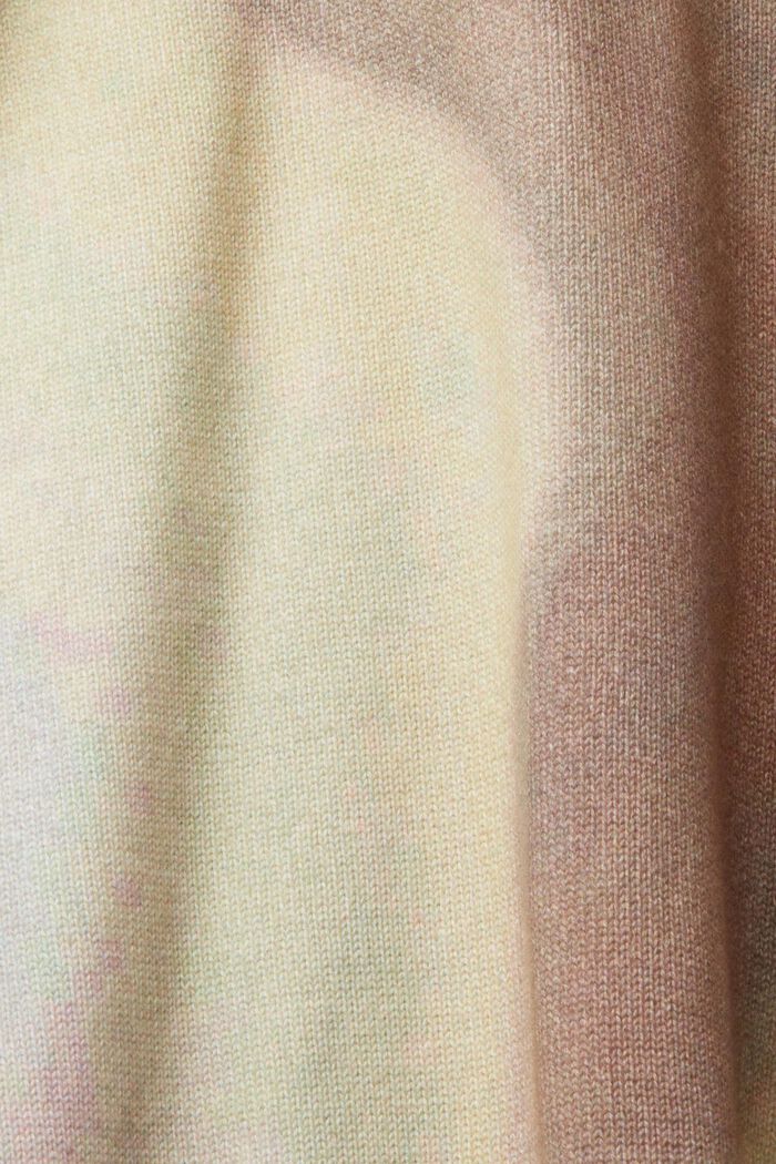 Pullover in cotone intessuto con motivo allover, LIGHT TAUPE, detail image number 5