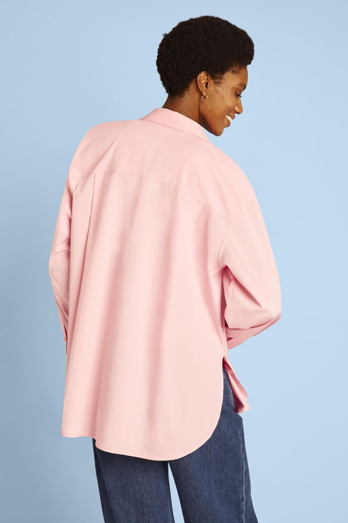 Camicia button-down oversize, PINK, detail image number 3