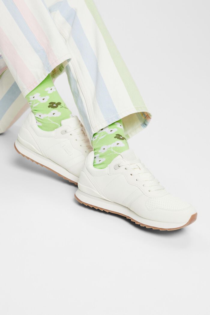 Sneakers stringate vegane, OFF WHITE, detail image number 1