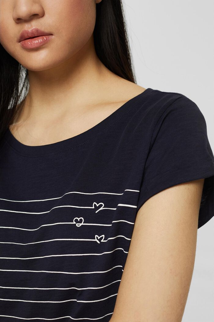 T-shirt con stampa, NAVY, detail image number 0