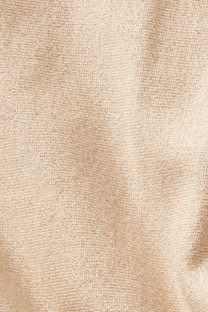 Pullover luccicante con maniche a pipistrello, LENZING™ ECOVERO™, GOLD, detail image number 5