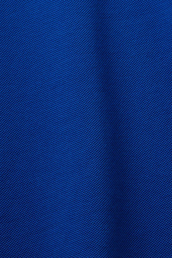 Polo in piqué di cotone Pima, BRIGHT BLUE, detail image number 5