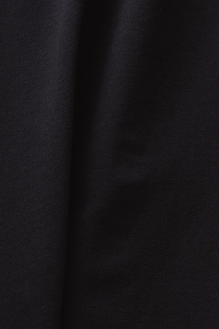 Polo in piqué, BLACK, detail image number 5