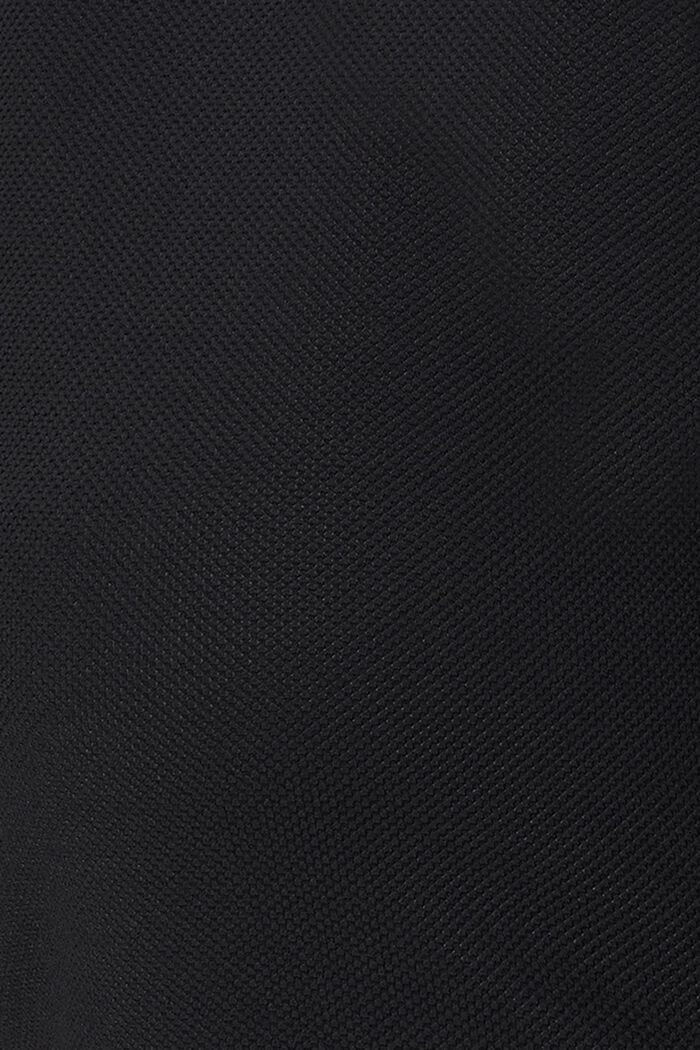 In materiale riciclato: maglia in jersey strutturata, BLACK, detail image number 2