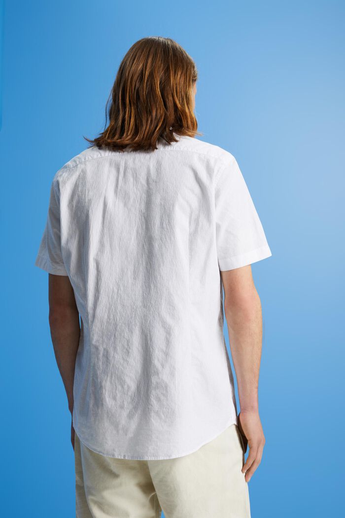 Camicia strutturata Slim Fit, WHITE, detail image number 3