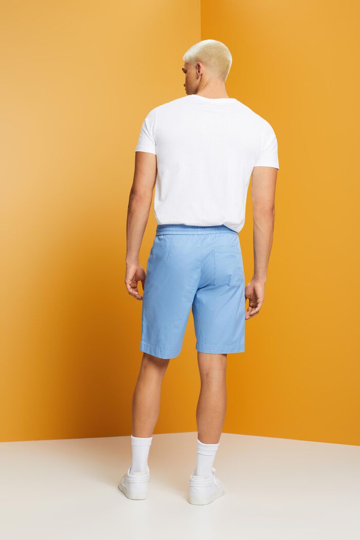 Shorts in twill di cotone, LIGHT BLUE, detail image number 3