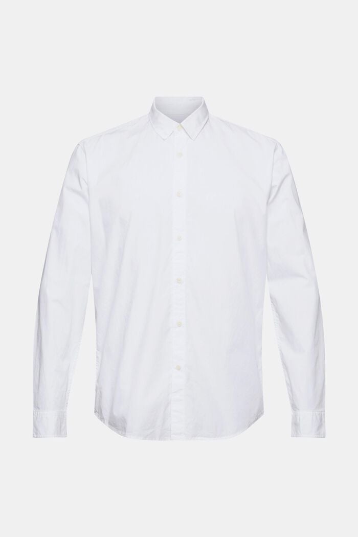 Camicia in 100% cotone Pima biologico, WHITE, detail image number 6