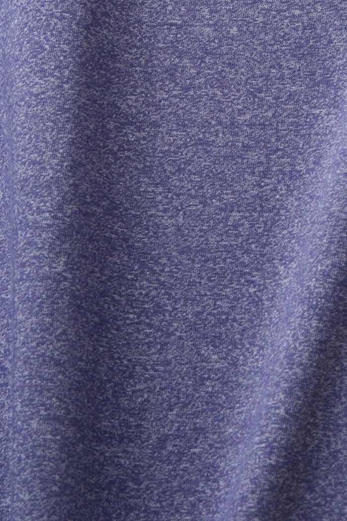 In materiale riciclato: t-shirt melangiata in jersey, DARK PURPLE, detail image number 6