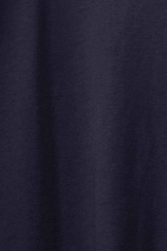 T-shirt con scollo a V in cotone biologico, NAVY, detail image number 5