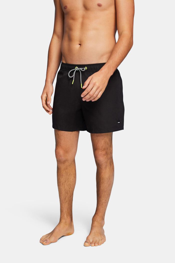 Pantaloni da spiaggia con vita elastica, BLACK, detail image number 0