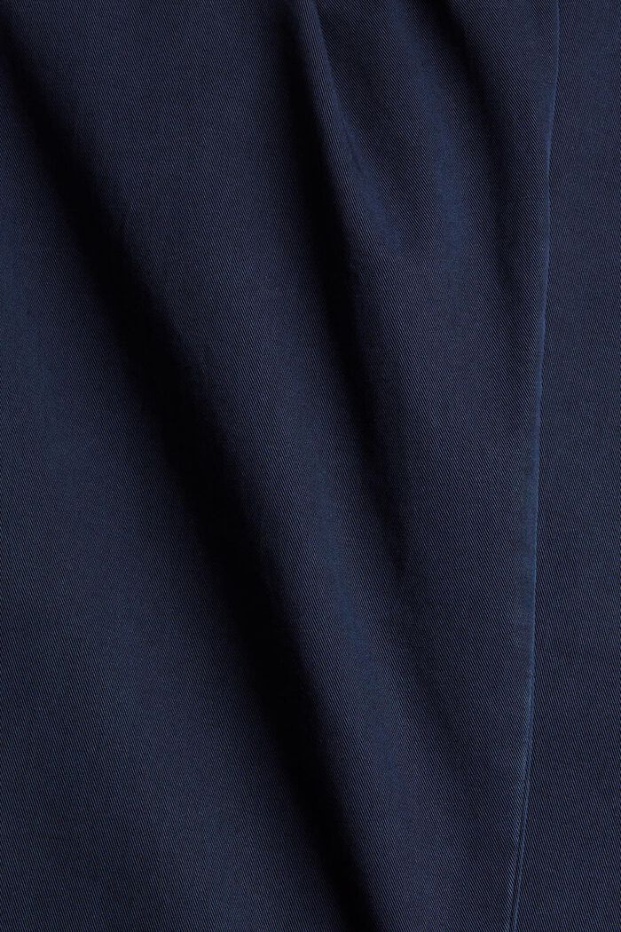 Pantaloni con coulisse e cordoncino in cotone Pima, NAVY, detail image number 1