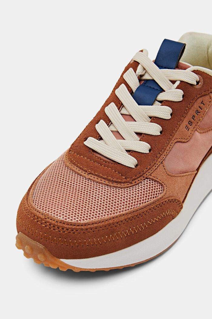 Sneakers in pelle scamosciata, CARAMEL, detail image number 3