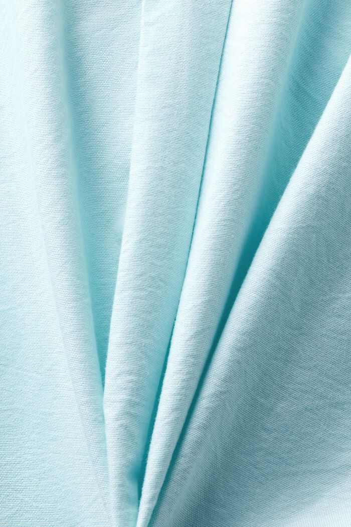 Camicia in cotone Oxford, LIGHT AQUA GREEN, detail image number 6