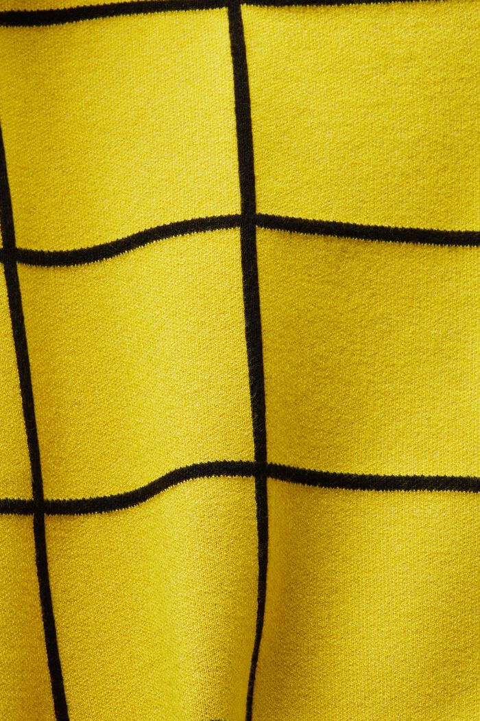 Minigonna in maglia jacquard, YELLOW, detail image number 4