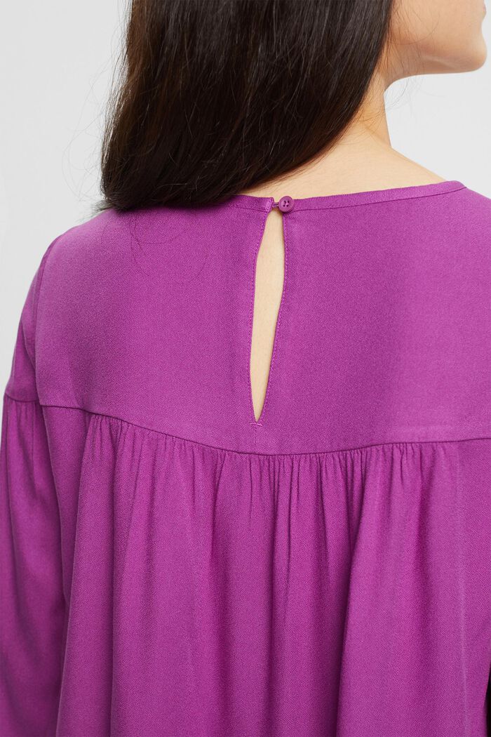 Blusa con inserto, LENZING™ ECOVERO™, VIOLET, detail image number 3