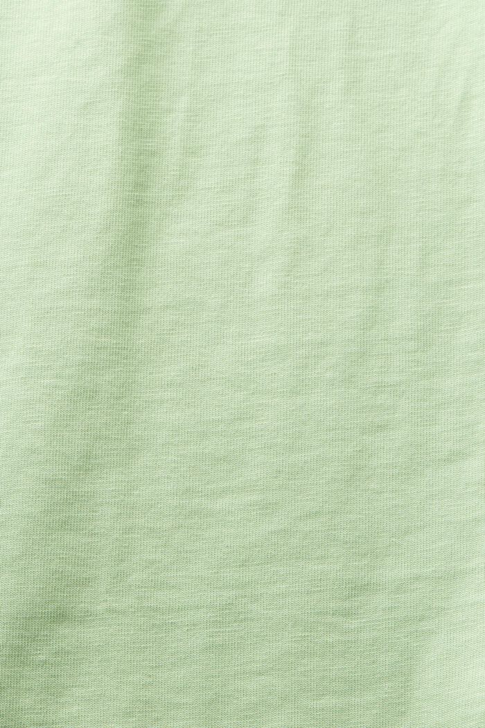 T-shirt a girocollo con logo, LIGHT GREEN, detail image number 5