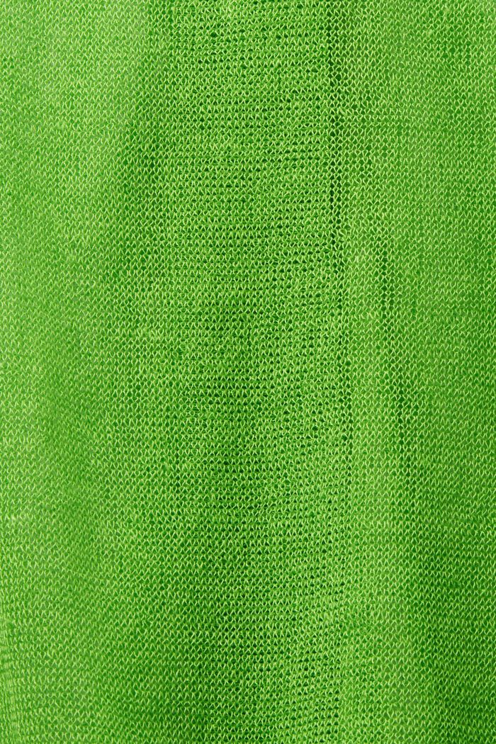 Cardigan in maglia trasparente, CITRUS GREEN, detail image number 5