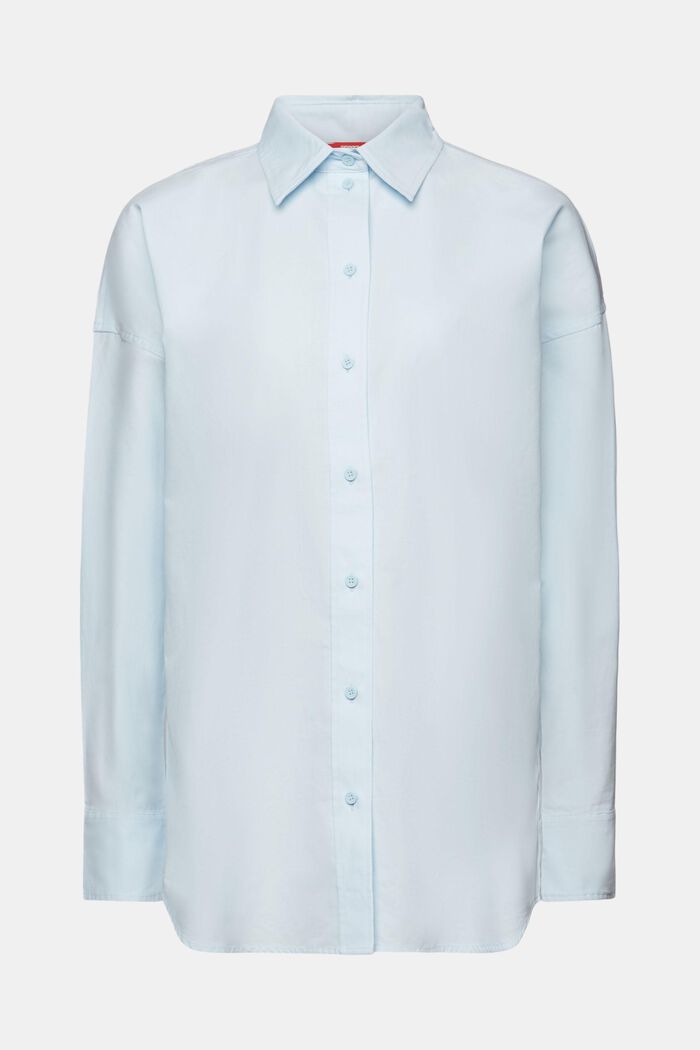 Camicia blusata oversize, PASTEL BLUE, detail image number 6