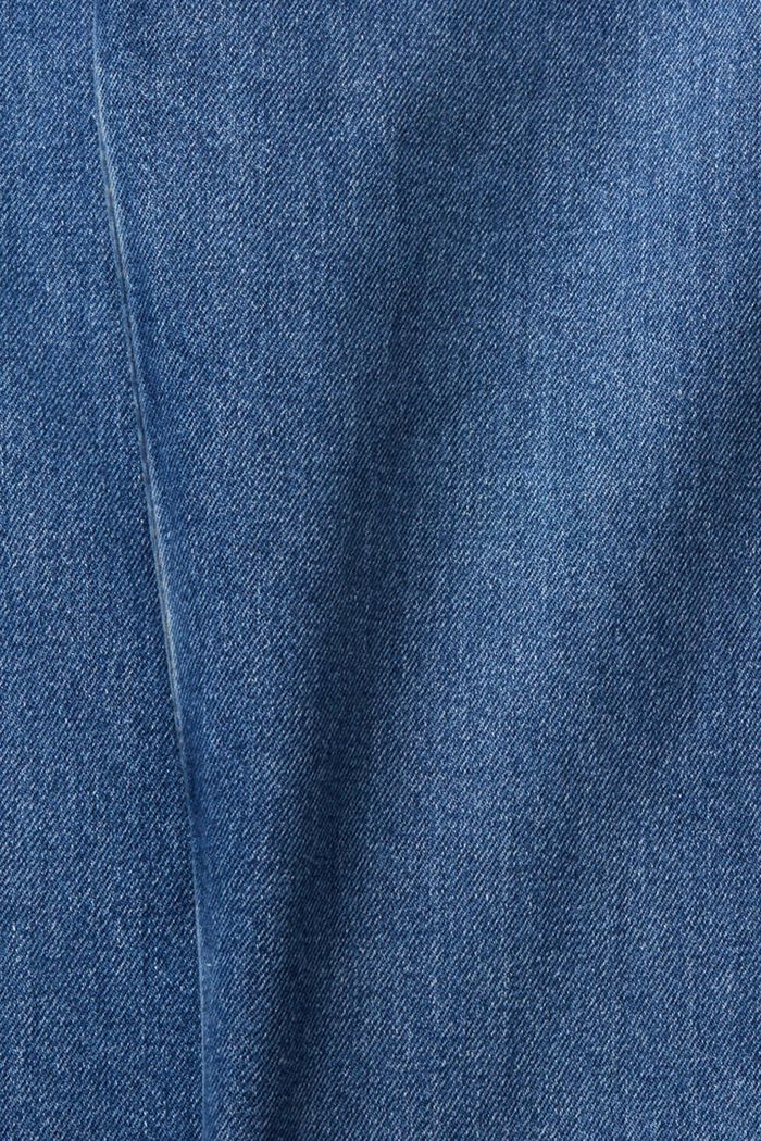 Jeans dritti a vita alta, BLUE MEDIUM WASHED, detail image number 6