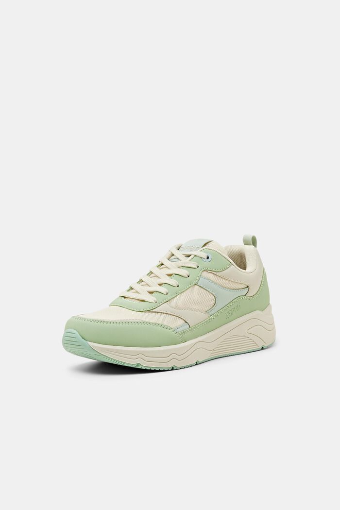 Sneakers in similpelle, LIGHT GREEN, detail image number 2