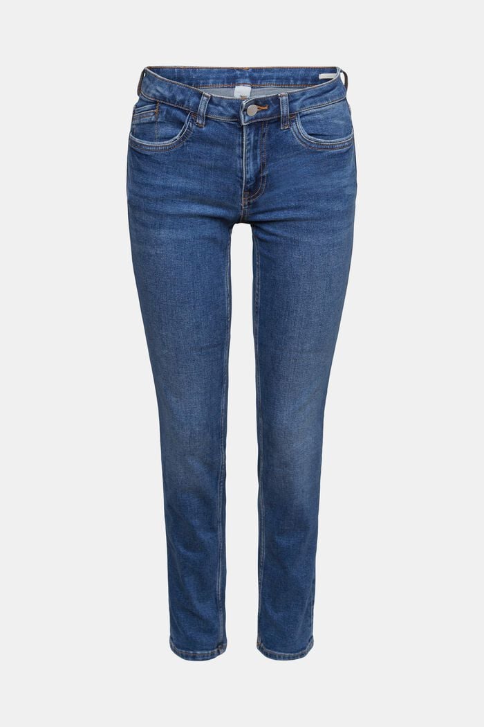 Jeans stretch slim fit, BLUE DARK WASHED, detail image number 6