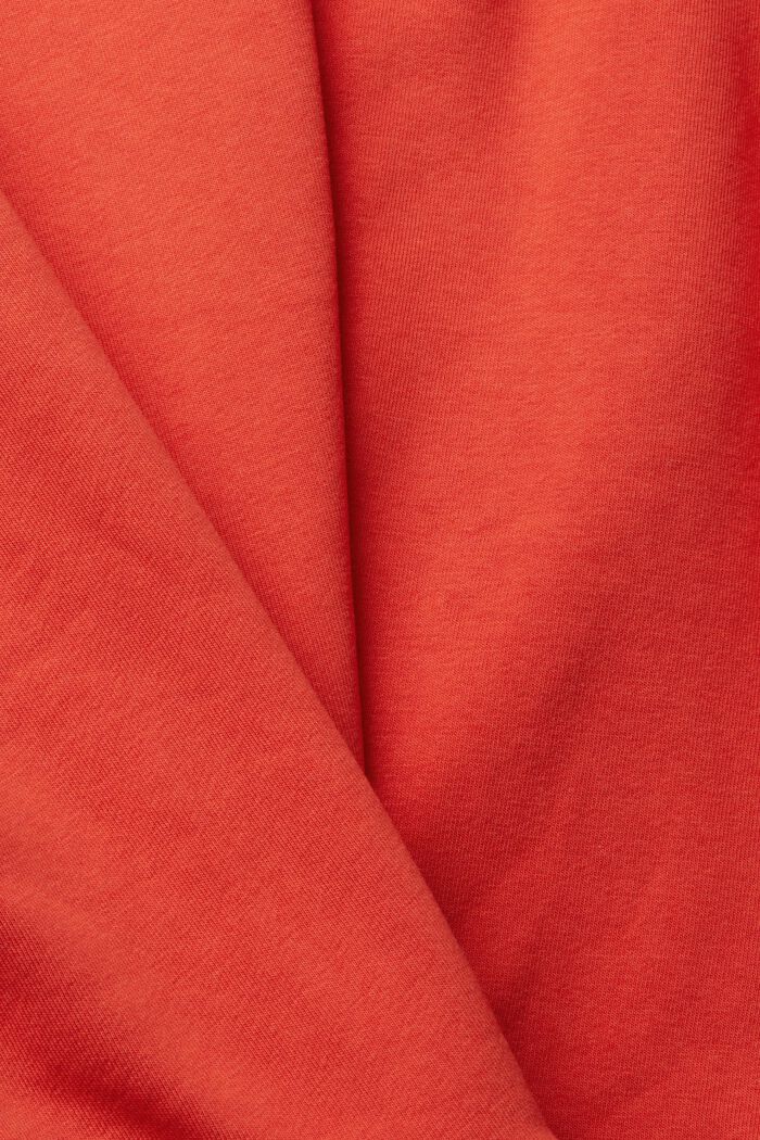 Felpa con ricamo colorato del logo, ORANGE RED, detail image number 7