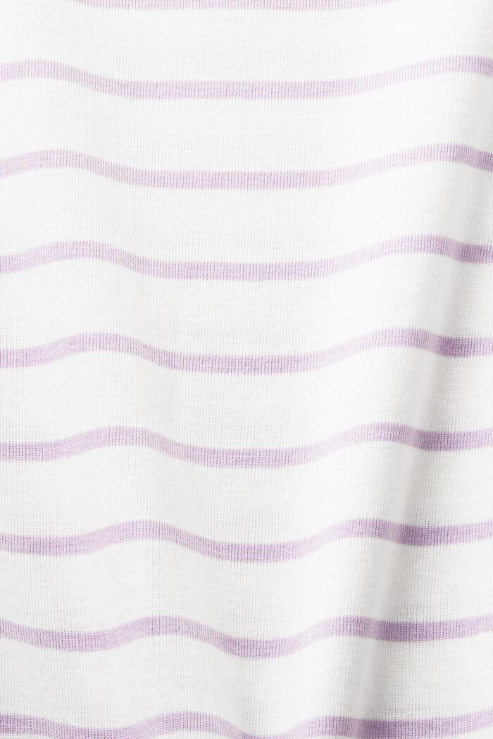 T-shirt in 100% cotone biologico, LILAC, detail image number 5