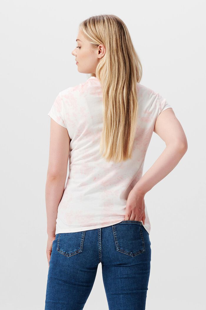 T-shirt in cotone con tintura Ice Dye, BLUSH, detail image number 1
