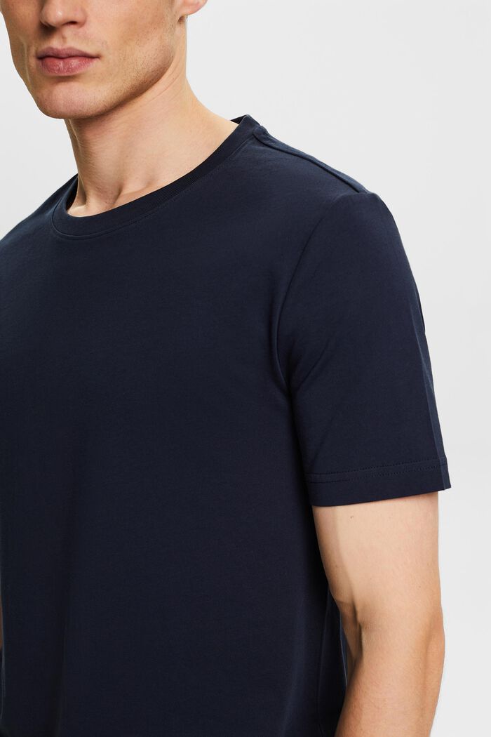 T-shirt in jersey di cotone biologico, NAVY, detail image number 2