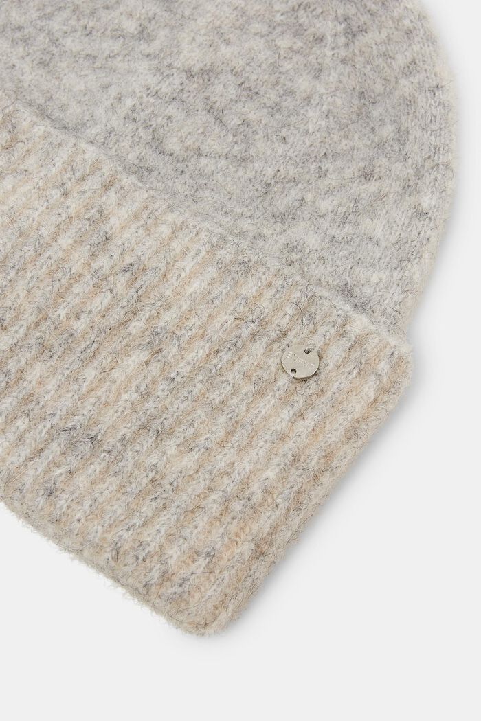 Berretto in misto lana e mohair, GREY, detail image number 1