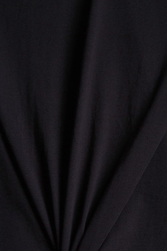 T-shirt in jersey con stampa del logo, BLACK, detail image number 4