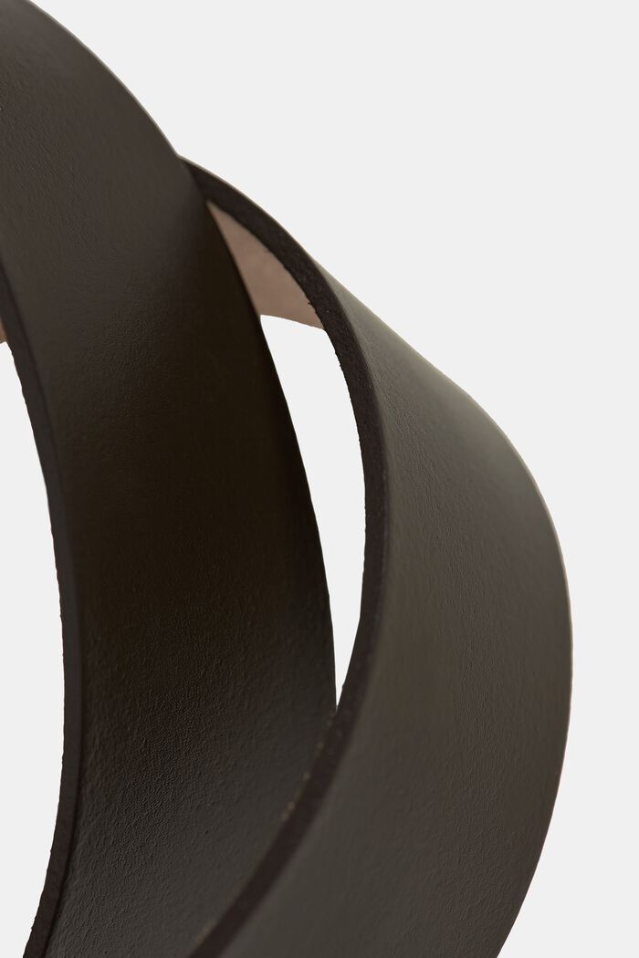 Cintura basic in pelle liscia, BROWN, detail image number 1